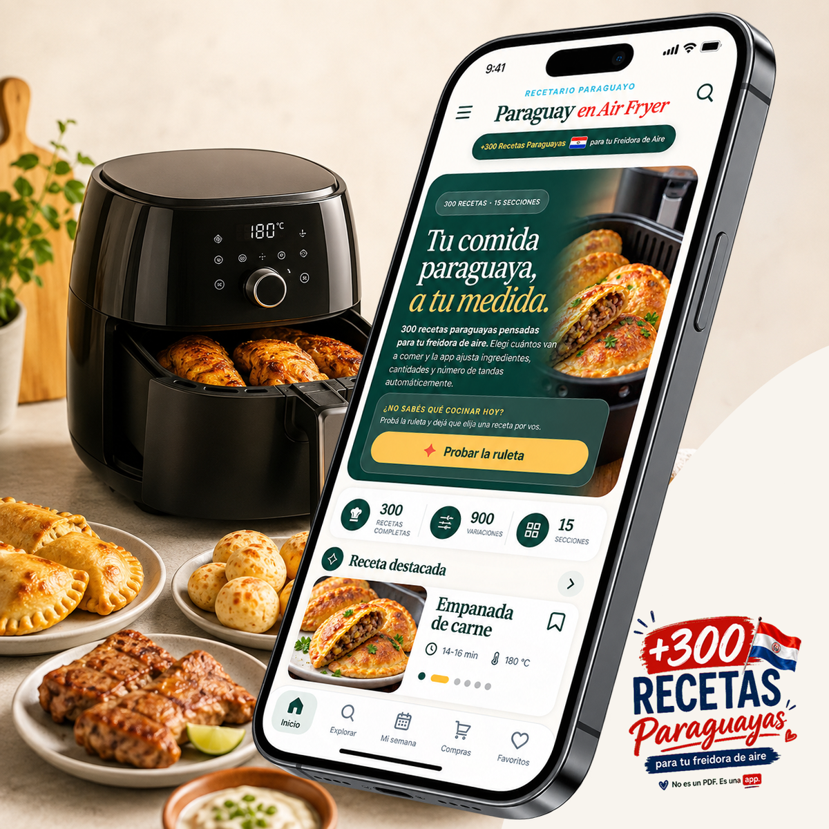 +300 RECETAS PARAGUAYAS PARA TU FREIDORA DE AIRE